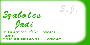 szabolcs jadi business card